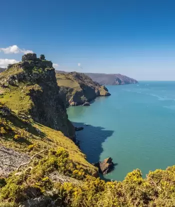 Valley of Rocks on Exmoor National Park near Lynton & Lynmouth on the North Devon coast