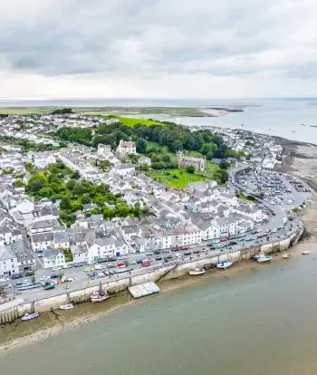 An aerial view of Appledore in North Devon