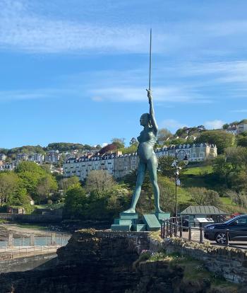 Verity statue in Ilfracombe North Devon