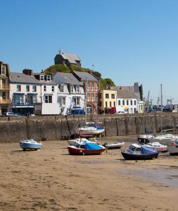 Harbour beach in Ilfracombe, on the North Devon coast